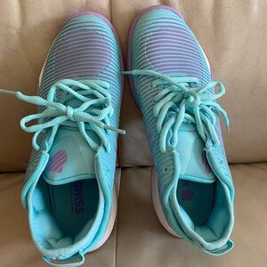 K-Swiss Turquoise and Lavender Sneakers